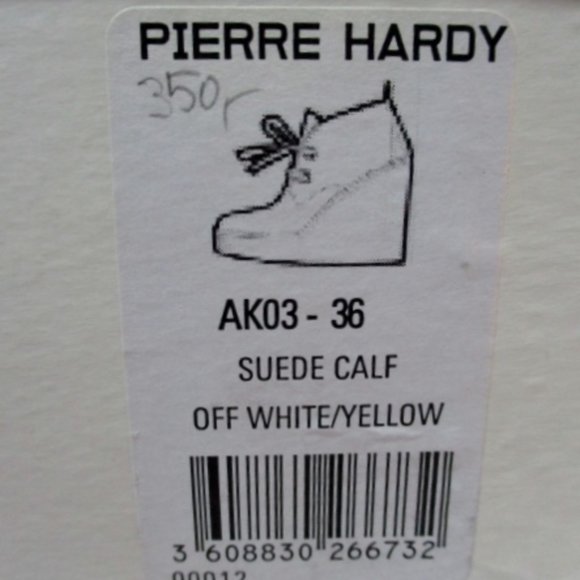 PIERRE HARDY PLATFORM Suede WEDGE Heel BOOTIE Shoe - Picture 5 of 8